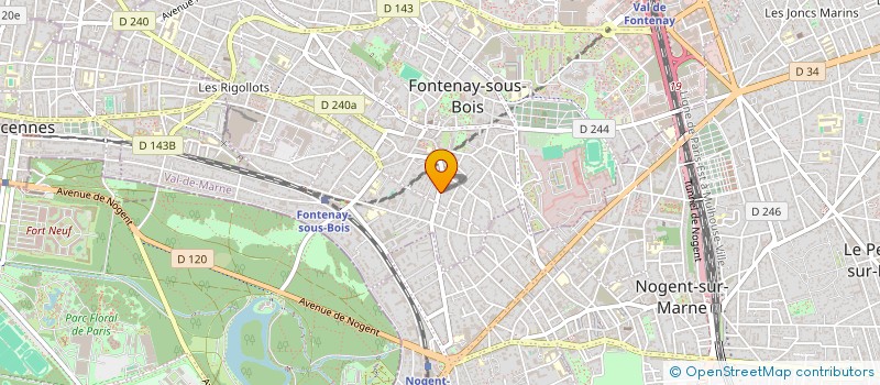 localisation de l'entreprise AIDER LES PAUVRES à FONTENAY-SOUS-BOIS