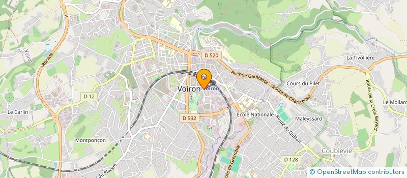 localisation de l'entreprise AIDES A DOMICILE à VOIRON