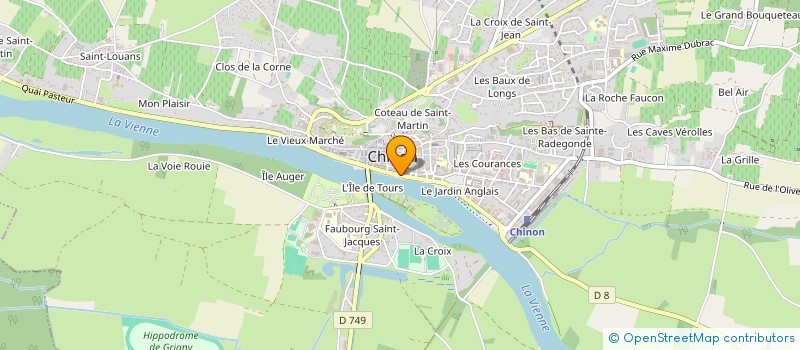 localisation de l'entreprise AIDES A DOMICILE CHINON  CHINON