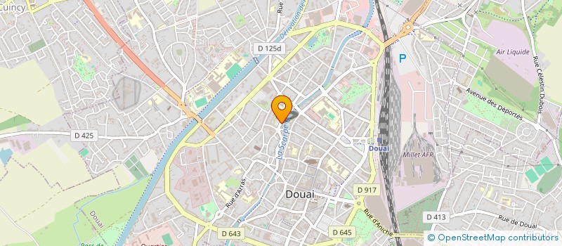 localisation de l'entreprise AIDES AUX CHOMEURS TRAVAIL EMPLOI SOLIDA à DOUAI