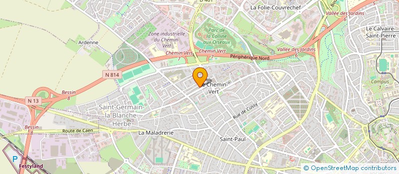 localisation de l'entreprise AIDES BASSE-NORMANDIE à CAEN