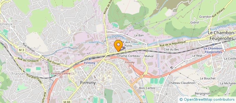 localisation de l'entreprise AIDES DU JOUR DE BIENFAISANCE PAR AMOUR POUR TOUT LE MONDE  FIRMINY