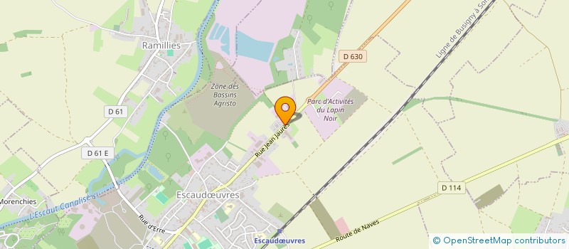 localisation de l'entreprise AIDES ET SOINS POUR MIEUX ETRE CHEZ SOI  ESCAUDUVRES