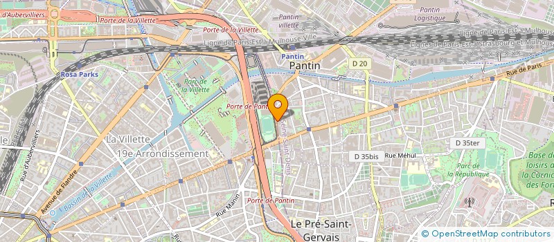 localisation de l'entreprise AIDES EVENTS SAS  PANTIN