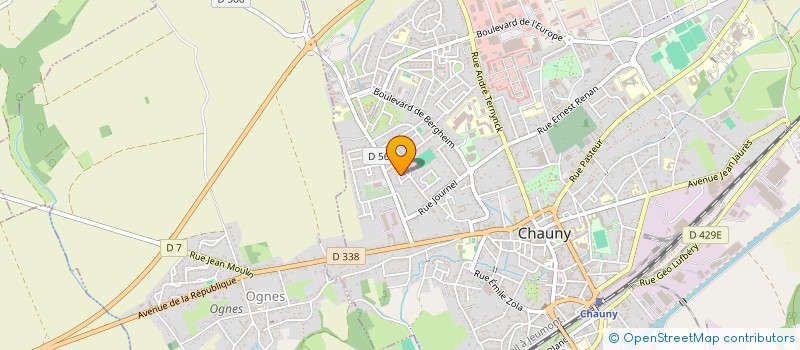 localisation de l'entreprise AIDES FAMILIALES à CHAUNY