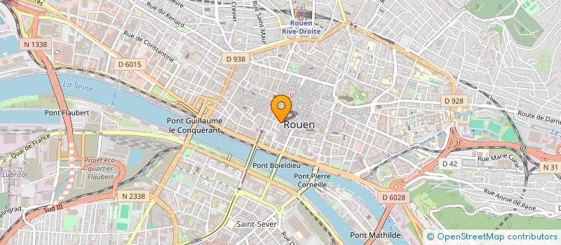 localisation de l'entreprise AIDES HAUTE NORMANDIE à ROUEN