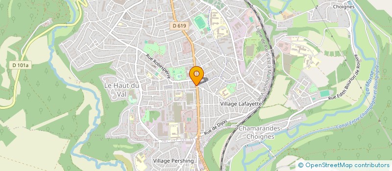 localisation de l'entreprise AIDES MEDICALES à CHAUMONT