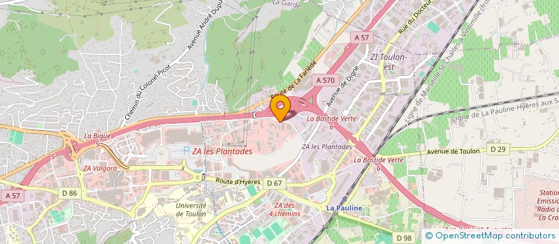 localisation de l'entreprise AIDES NEXT SOFT à LA GARDE