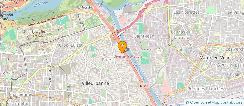 localisation de l'entreprise AIDEXPRESS  VILLEURBANNE