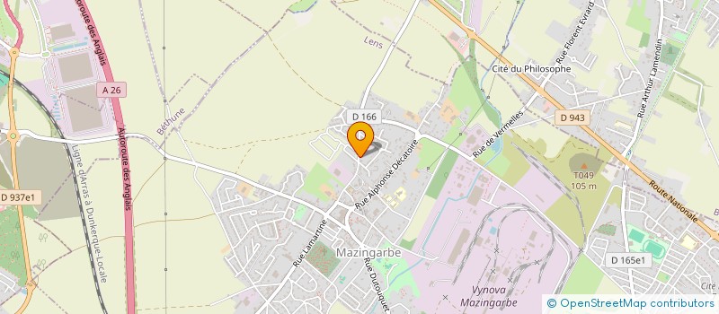 localisation de l'entreprise AIDIA INFORMATIQUE SARL  MAZINGARBE