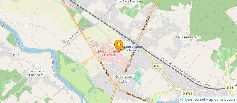 localisation de l'entreprise AIDICOM FORMATION  NOYERS-SUR-CHER