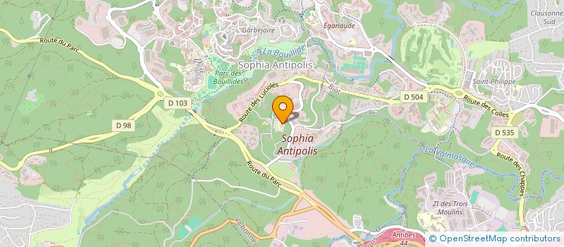 localisation de l'entreprise AIDISIA à VALBONNE