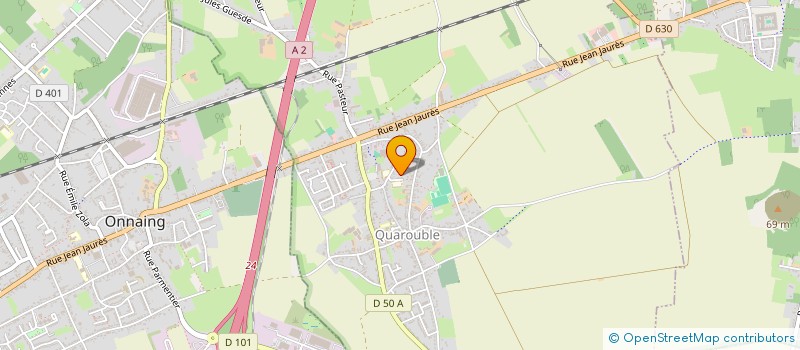 localisation de l'entreprise 'AIDOBEP' (ASSISTANCE, INFORMATION, DIRECTIVES, ORGANISATION, BILAN, ENSEIGNEMENT, PROFESSIONNALISME)  QUAROUBLE