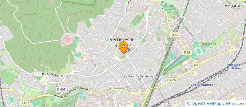 localisation de l'entreprise AIDORGA à VERRIERES-LE-BUISSON