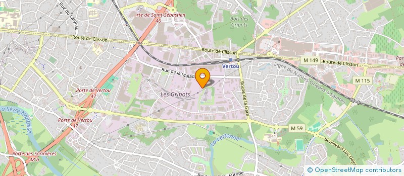 localisation de l'entreprise AIDY  VERTOU