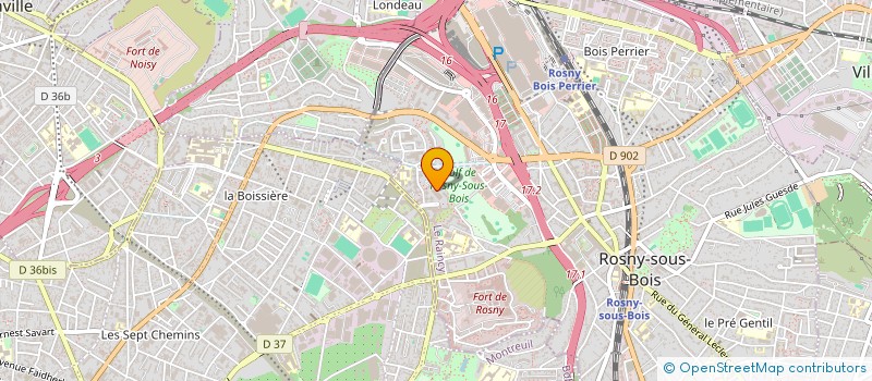 localisation de l'entreprise AIEFOU - KEENAN à ROSNY-SOUS-BOIS