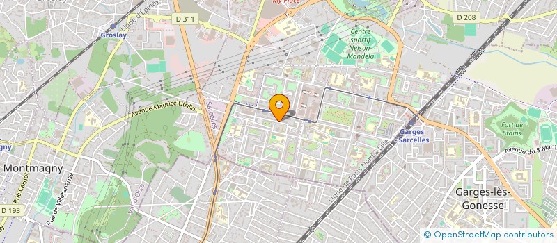 localisation de l'entreprise AIF IMMO  SARCELLES