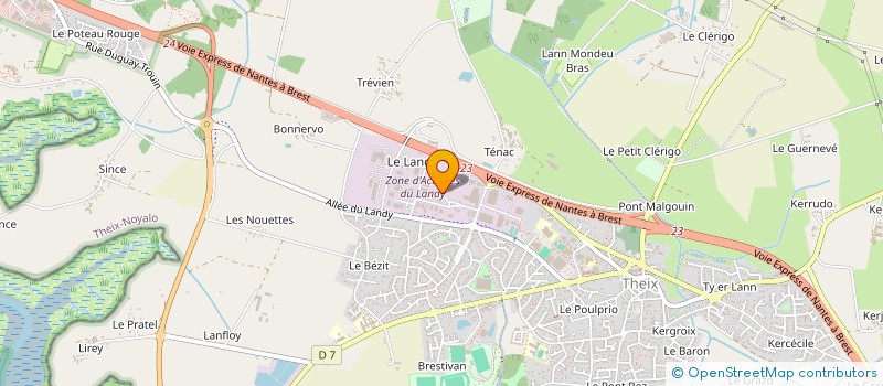 localisation de l'entreprise AIF INGREDIENTS à THEIX-NOYALO
