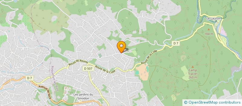 localisation de l'entreprise AIFORNET CONSULTING à ROQUEFORT-LES-PINS