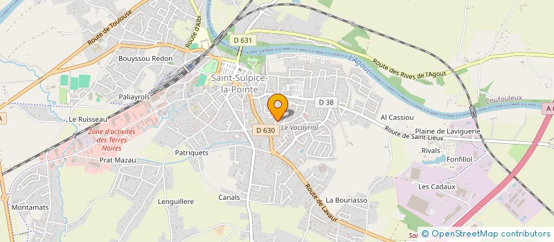 localisation de l'entreprise AIGA INFRA à SAINT-SULPICE-LA-POINTE