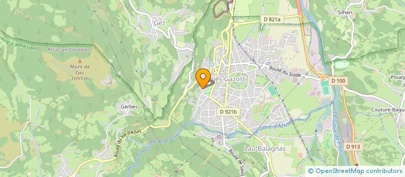 localisation de l'entreprise AIGABERDENC - CERCLE LOCAL DE L'INSTITUT D'ESTUDIS OCCITANS  SAINT-SAVIN