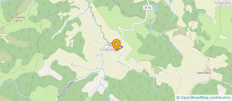 localisation de l'entreprise AIGARELA à LIMBRASSAC