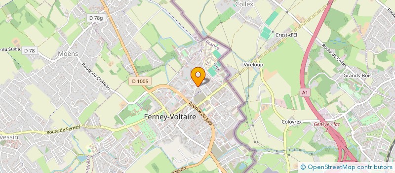 localisation de l'entreprise AIGCP MARKETING à FERNEY-VOLTAIRE