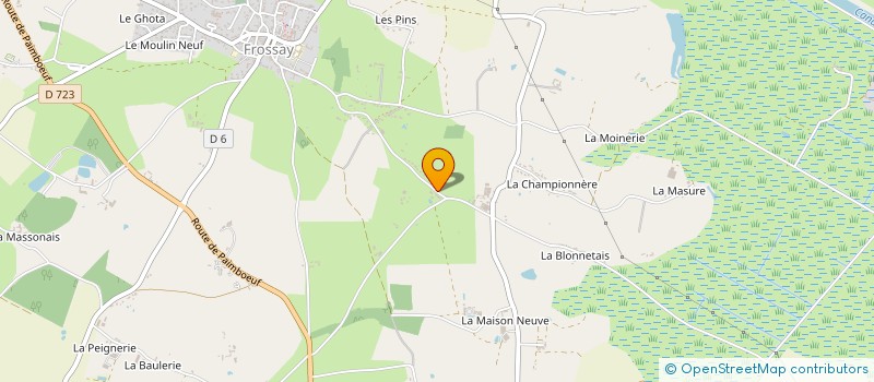 localisation de l'entreprise AIGL  FROSSAY