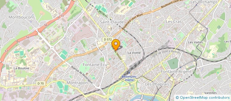 localisation de l'entreprise AIGLE  BESANCON