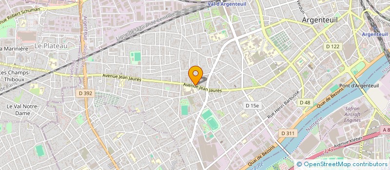 localisation de l'entreprise AIGLE ECHAFAUDAGE à ARGENTEUIL