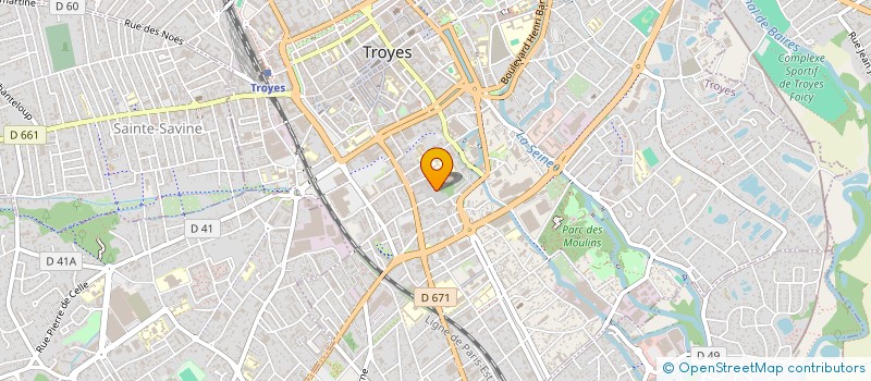 localisation de l'entreprise AIGLE FLY TEXTILE  TROYES