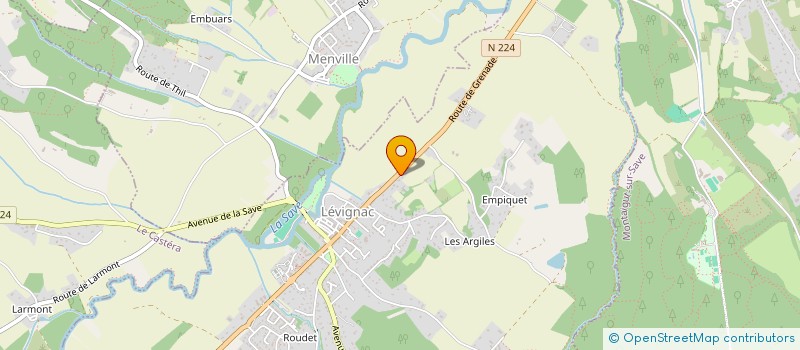 localisation de l'entreprise AIGLE FORCE DISTRIBUTION  LEVIGNAC