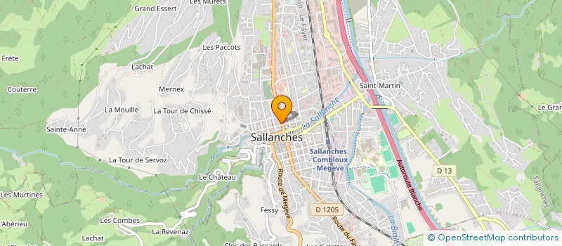 localisation de l'entreprise AIGLE TRANSALPES  SALLANCHES