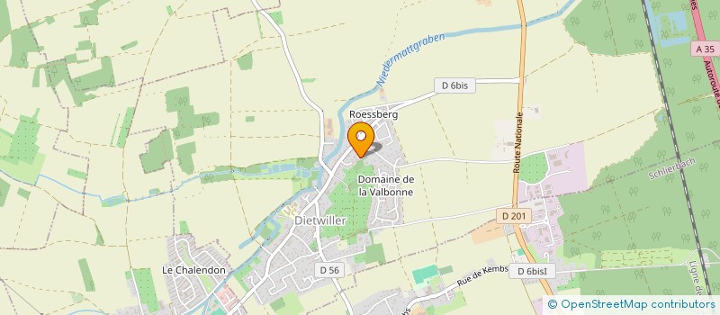 localisation de l'entreprise AIGLES MULHOUSE FLOORBALL CLUB  DIETWILLER