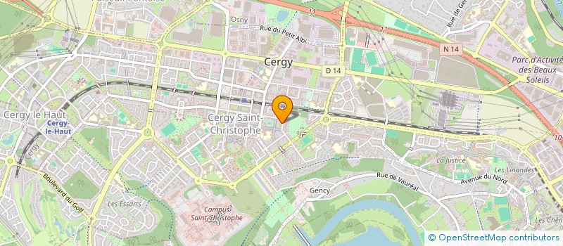 localisation de l'entreprise AIGLES SERVICES  CERGY