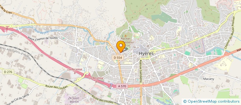 localisation de l'entreprise AIGLON à HYERES