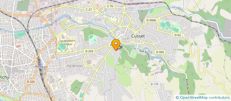 localisation de l'entreprise AIGLON BARRAU à CUSSET