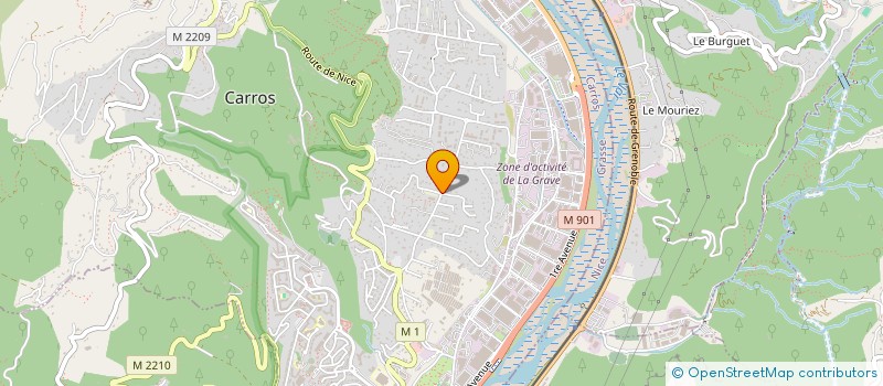 localisation de l'entreprise AIGLON CLUB AEROMODELIME DES ALPES MARITIMES à CARROS