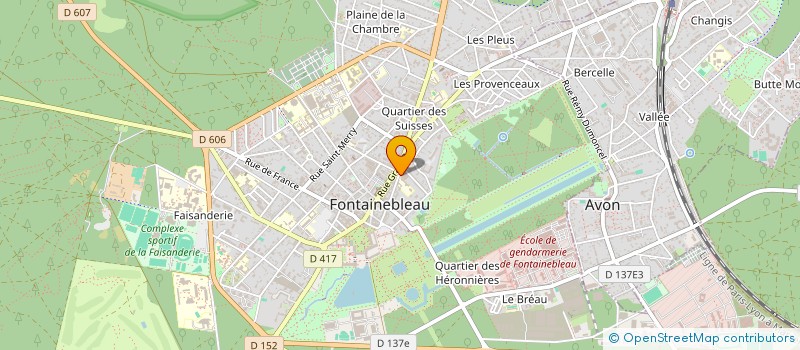 localisation de l'entreprise AIGLONNES FOOTBALL CLUB à FONTAINEBLEAU