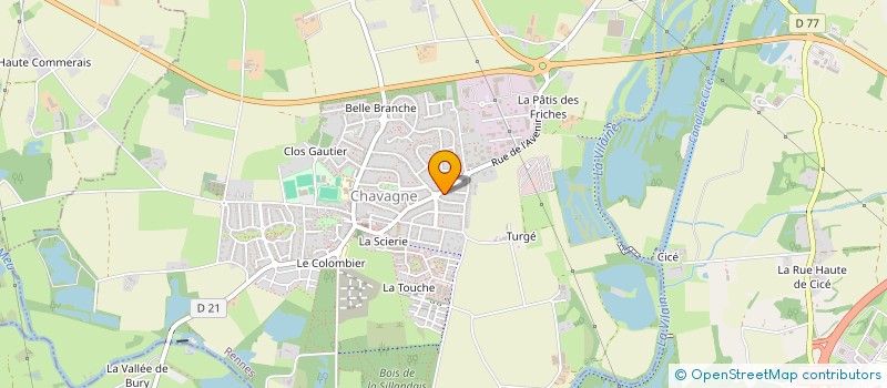 localisation de l'entreprise AIGLONS SAINTE ANNE RENNES  CHAVAGNE