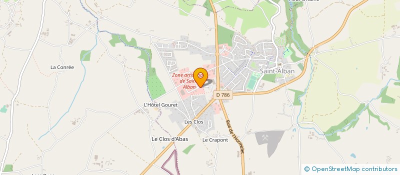 localisation de l'entreprise AIGNEL BRIEG à SAINT-ALBAN