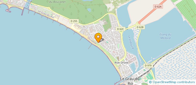 localisation de l'entreprise AIGO BOULIDO A LA PLAGE à LE GRAU-DU-ROI