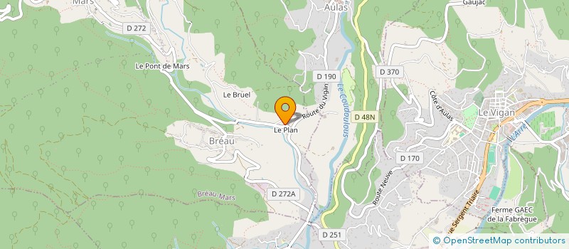 localisation de l'entreprise AIGOUAL BTP  BREAU-MARS