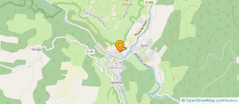 localisation de l'entreprise AIGOUAL PROVENCE à MEYRUEIS