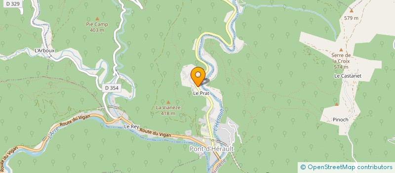 localisation de l'entreprise AIGOUAL QUALITE 1567 à VAL-D'AIGOUAL