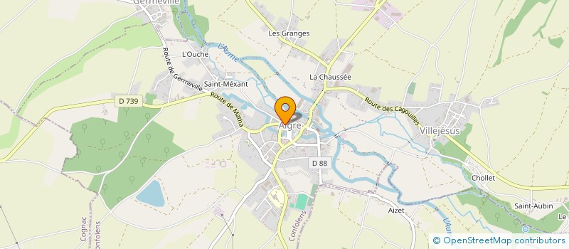 localisation de l'entreprise AIGRE OPTIQUE  AIGRE