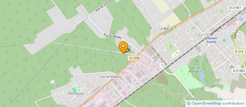 localisation de l'entreprise AIGUE BLANCHE  PESSAC