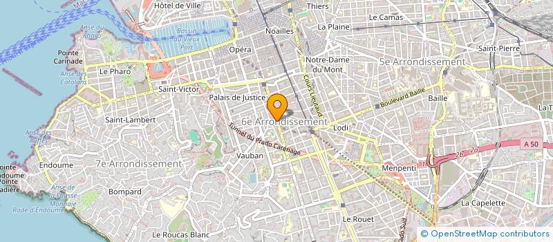 localisation de l'entreprise AIGUE FORCE LAVERGNE NOAILLE  MARSEILLE