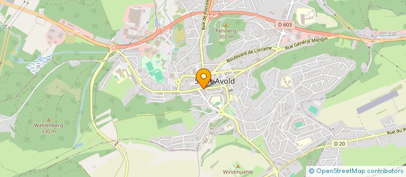 localisation de l'entreprise AIGUE MARINE  SAINT-AVOLD