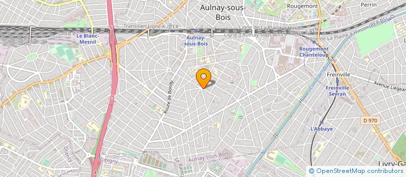 localisation de l'entreprise AIGUE MARINE à AULNAY-SOUS-BOIS